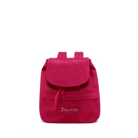 Sac à dos REPETTO coton rose fushia