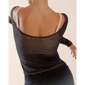 Top manches longues en résille